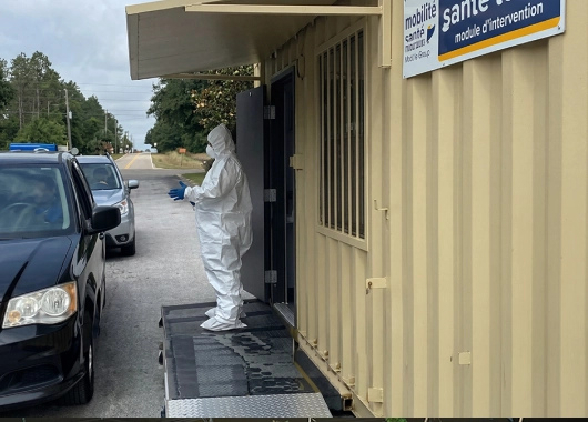 Emergency storage containers for pandemics