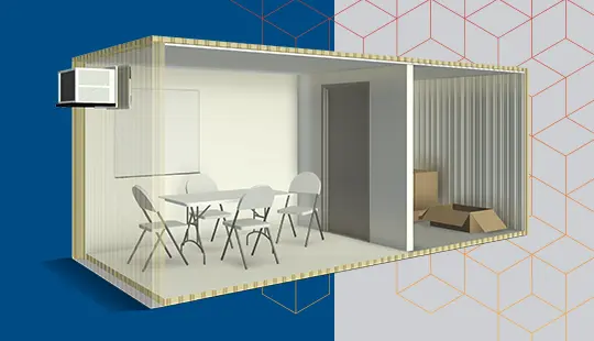 20' Portable Office and Storage Combo-4