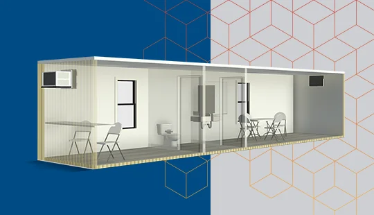 40' Elite Office Containers with a Restroom-4