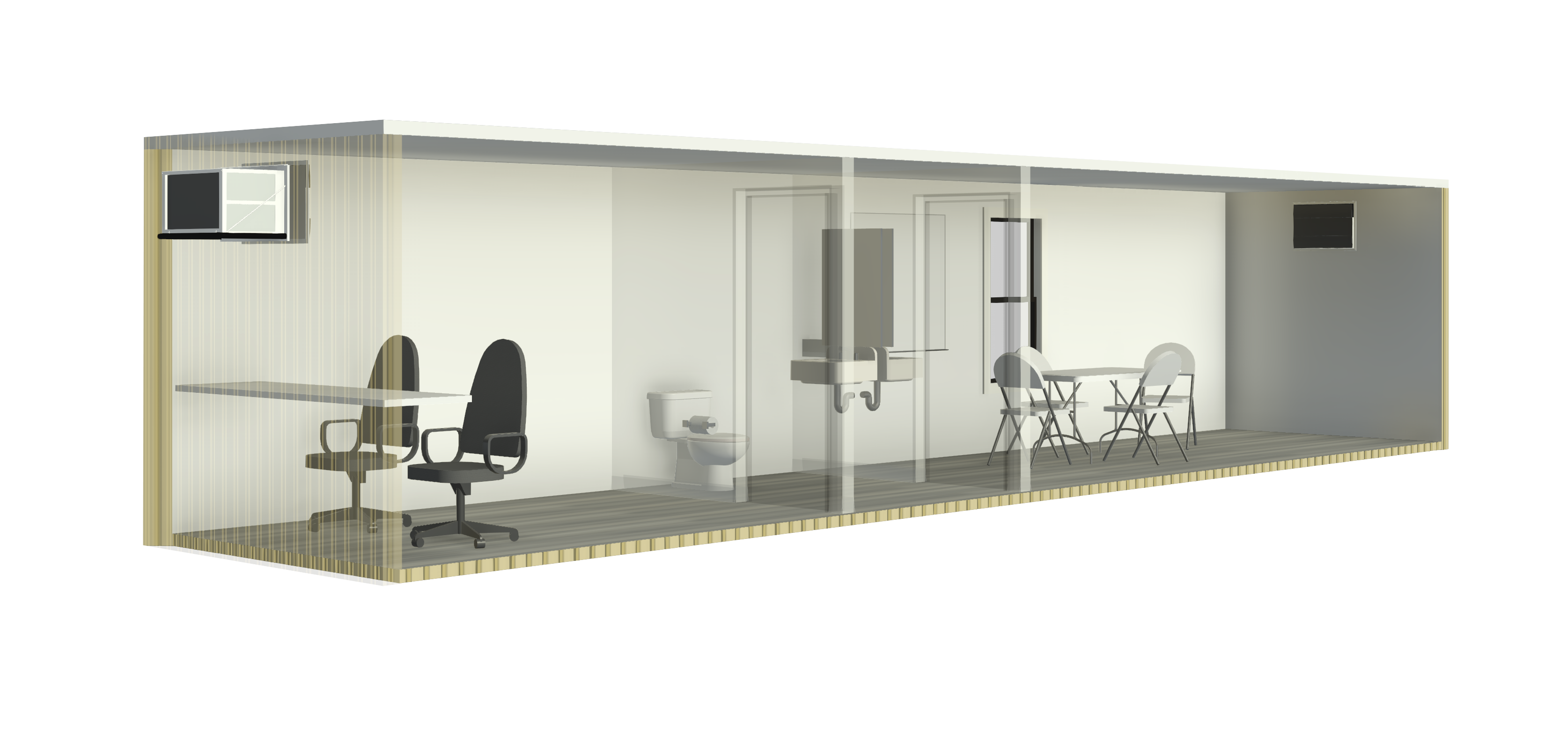 Rent or Purchase 40 ft Elite Office Containers with a Restroom