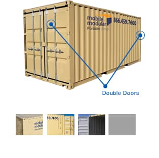 MN TUNNEL SHIPPING CONTAINER 20' DOUBLE DOORS SECURE STORAGE in Minneapolis 