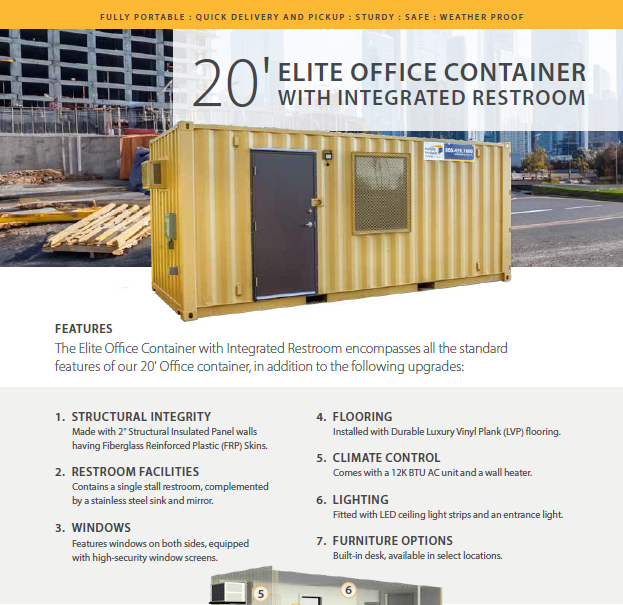 20' Elite Office Container