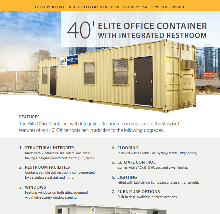 20' Elite Office Container