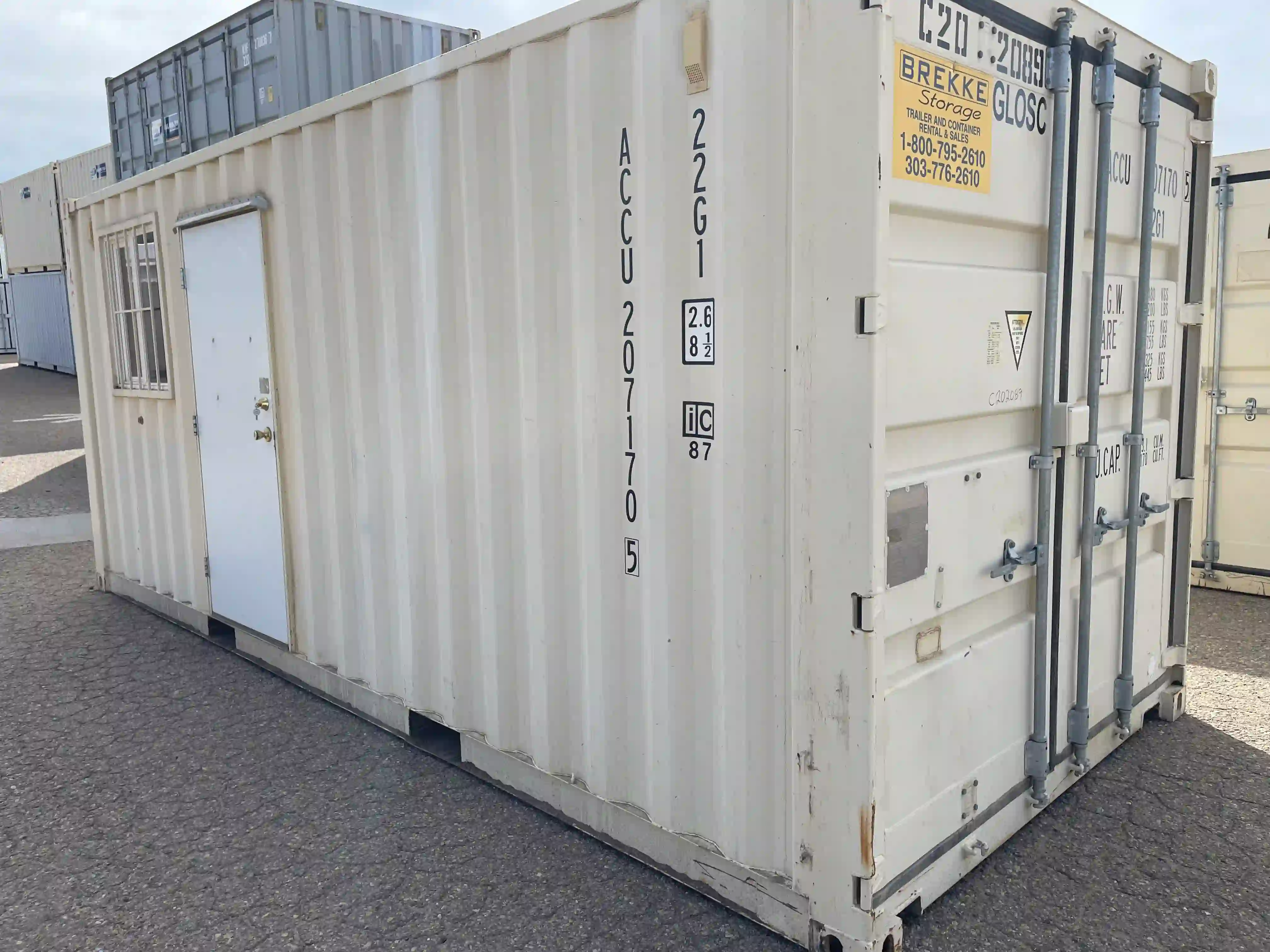 20' Office & Storage Combo