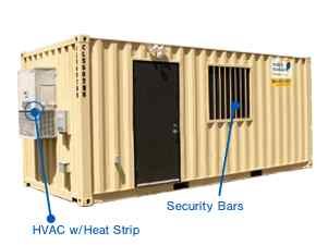 shipping containers with security bars