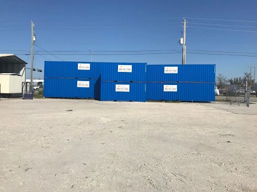 Kreate Events used both 20-foot and 40-foot containers for football event preparations in Miami Gardens.