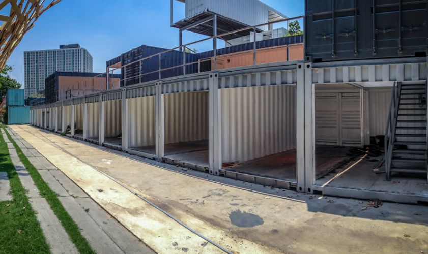 shipping container garages