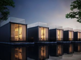 shipping containers with electricity