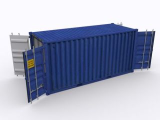 Double door container