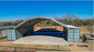 Shipping container roof system