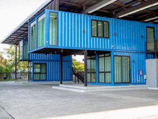 shipping container construction office building