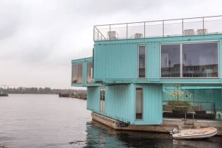 Floating container apartments, Denmark