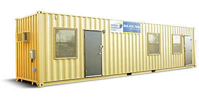 Featured Containers Image about 40' Elite Office Container with Restroom